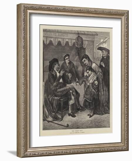 My First Fan-John-bagnold Burgess-Framed Giclee Print