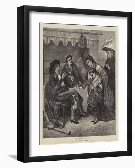 My First Fan-John-bagnold Burgess-Framed Giclee Print