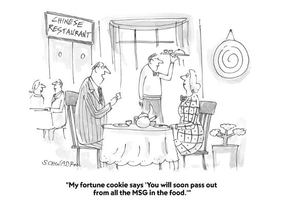 My Fortune Cookie Says You Will Soon Pass Out From All The Msg In