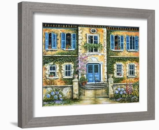 My French Villa-Marilyn Dunlap-Framed Art Print