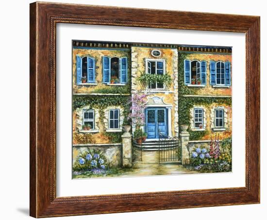 My French Villa-Marilyn Dunlap-Framed Art Print