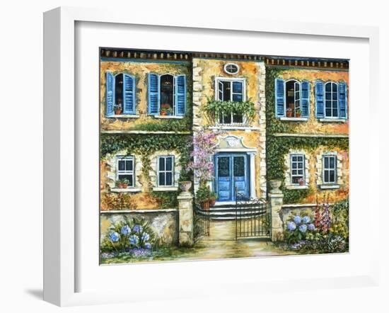 My French Villa-Marilyn Dunlap-Framed Art Print