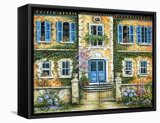 My French Villa-Marilyn Dunlap-Framed Stretched Canvas