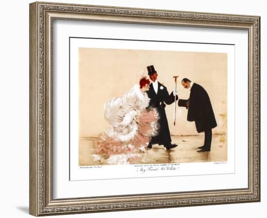 My Friend Mr White, C1870-1920-Jan van Beers-Framed Giclee Print