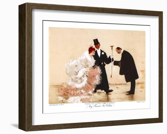 My Friend Mr White, C1870-1920-Jan van Beers-Framed Giclee Print