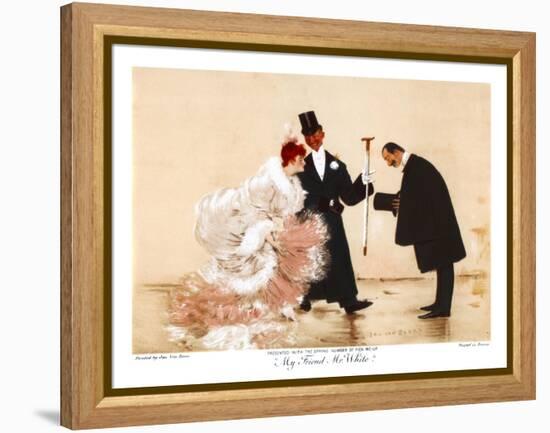 My Friend Mr White, C1870-1920-Jan van Beers-Framed Premier Image Canvas