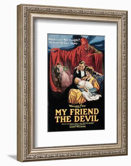 My Friend The Devil - 1922-null-Framed Giclee Print