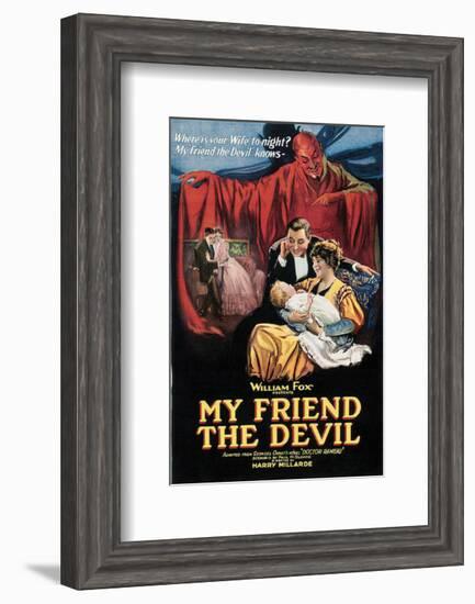 My Friend The Devil - 1922-null-Framed Giclee Print