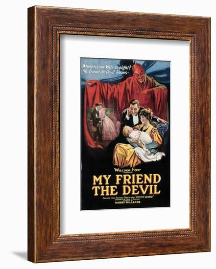 My Friend The Devil - 1922-null-Framed Giclee Print