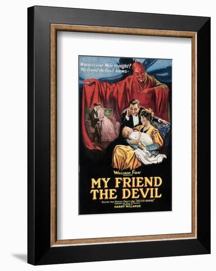 My Friend The Devil - 1922-null-Framed Giclee Print
