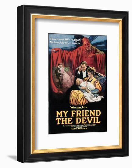 My Friend The Devil - 1922-null-Framed Giclee Print