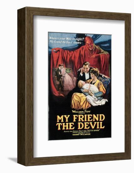 My Friend The Devil - 1922-null-Framed Giclee Print