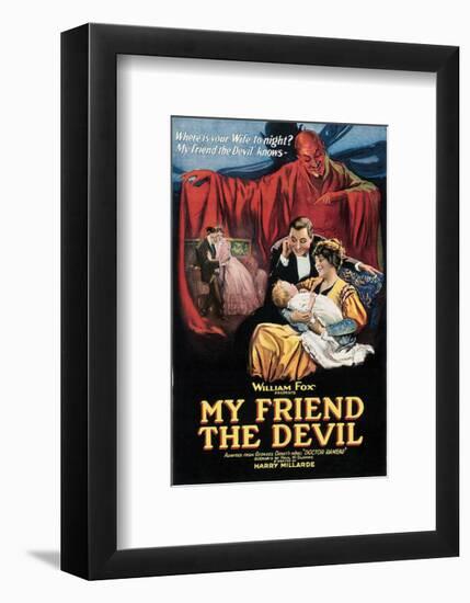 My Friend The Devil - 1922-null-Framed Giclee Print