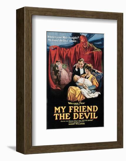 My Friend The Devil - 1922-null-Framed Giclee Print