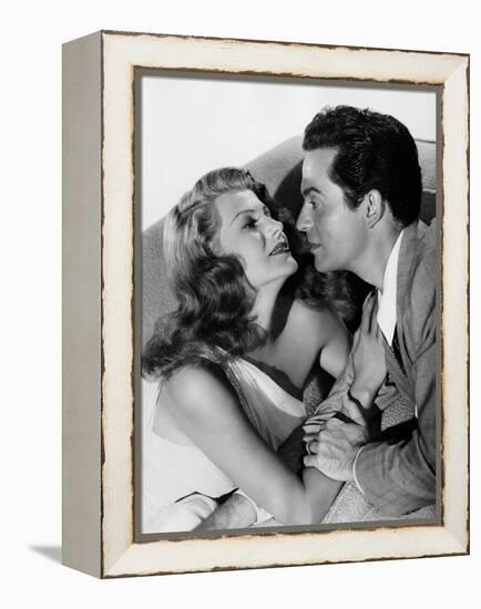 MY GAL SAL, 1942 directed by IRVING CUMMINGS Rita Hayworth and Victor Mature (b/w photo)-null-Framed Stretched Canvas