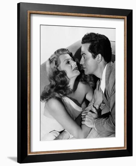 MY GAL SAL, 1942 directed by IRVING CUMMINGS Rita Hayworth and Victor Mature (b/w photo)-null-Framed Photo