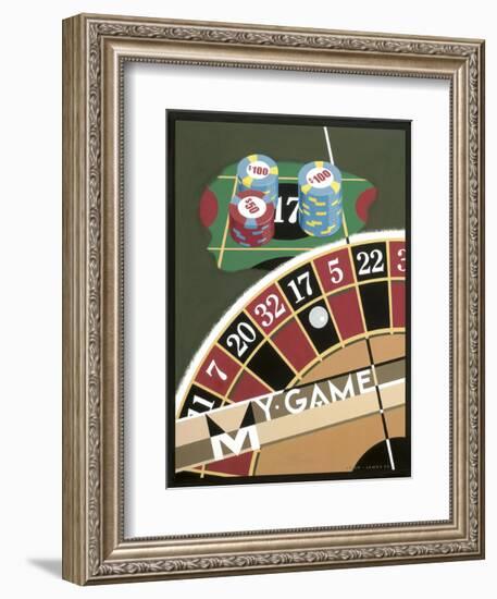 My Game-Brian James-Framed Art Print