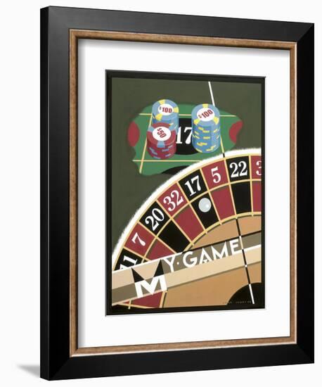 My Game-Brian James-Framed Art Print