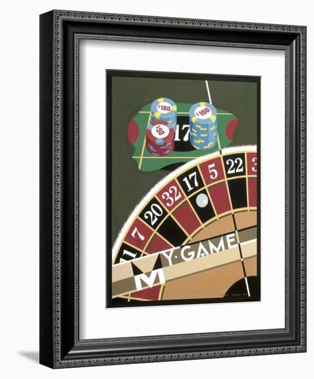 My Game-Brian James-Framed Art Print