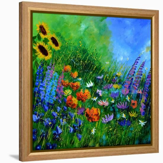 My Garden Flowers-Pol Ledent-Framed Stretched Canvas