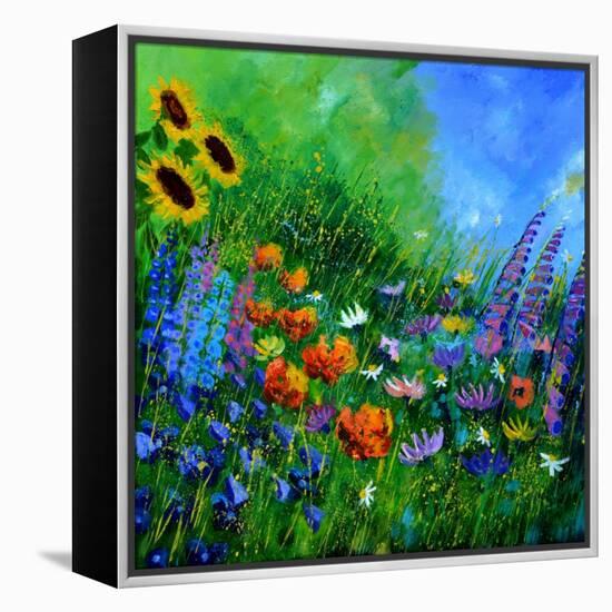 My Garden Flowers-Pol Ledent-Framed Stretched Canvas