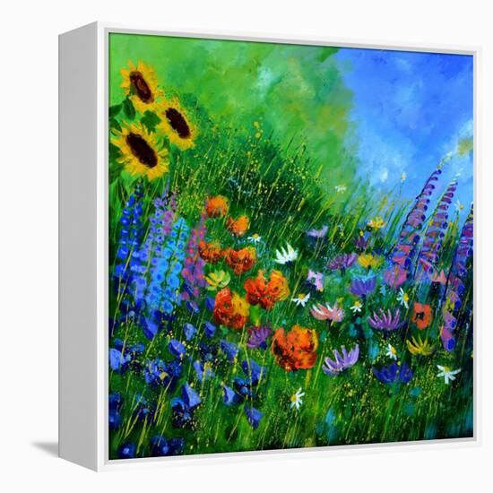 My Garden Flowers-Pol Ledent-Framed Stretched Canvas