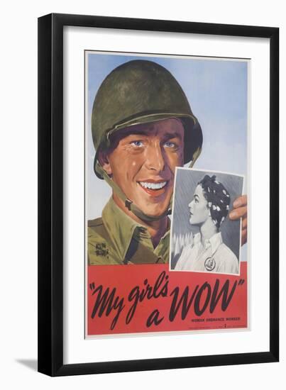 My Girl's a Wow Poster-Adolph Treidler-Framed Giclee Print