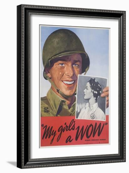 My Girl's a Wow Poster-Adolph Treidler-Framed Giclee Print