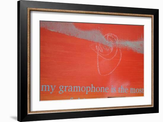 My Gramophone Is the Most Powerful-Charlie Millar-Framed Giclee Print