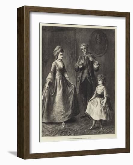 My Great-Grandmother's First Dancing Lesson-Ebenezer Newman Downard-Framed Giclee Print
