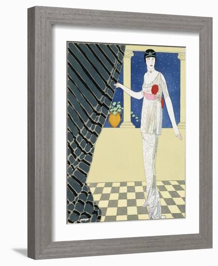 My Guests Have Not Arrived-Georges Barbier-Framed Giclee Print