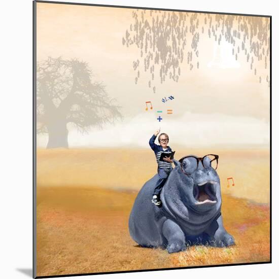 My Hippo Friend-Nancy Tillman-Mounted Art Print