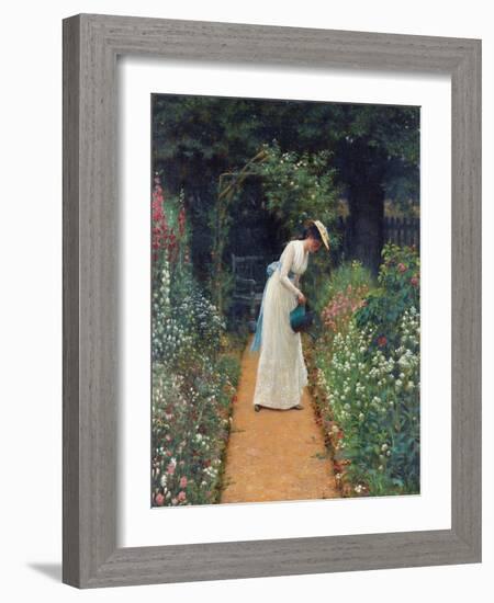 My Lady's Garden-Edmund Blair Leighton-Framed Giclee Print