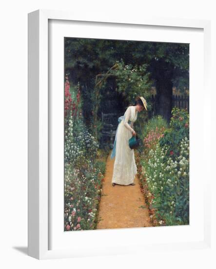 My Lady's Garden-Edmund Blair Leighton-Framed Giclee Print