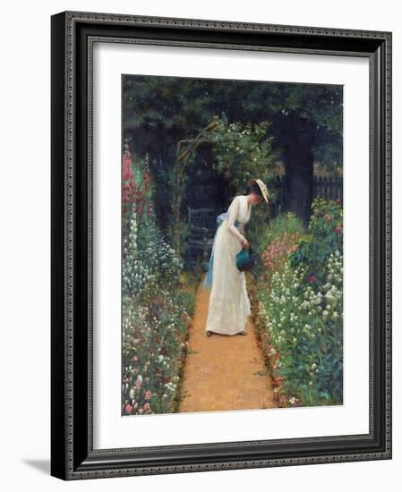 My Lady's Garden-Edmund Blair Leighton-Framed Giclee Print