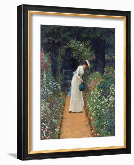 My Lady's Garden-Edmund Blair Leighton-Framed Giclee Print