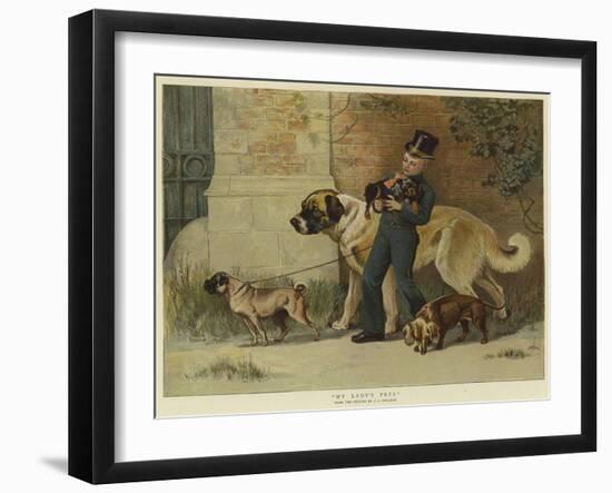 My Lady's Pets-John Charles Dollman-Framed Giclee Print