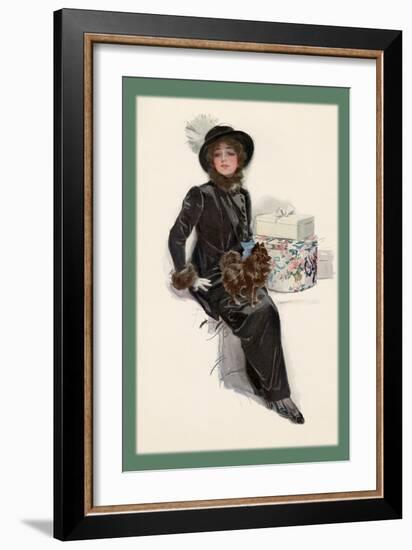 My Lady Waits-Harrison Fisher-Framed Art Print