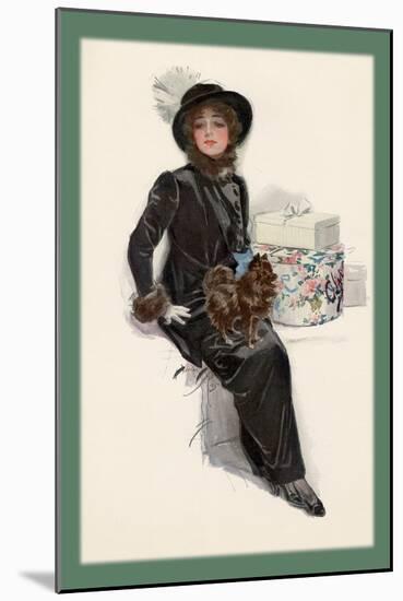 My Lady Waits-Harrison Fisher-Mounted Art Print