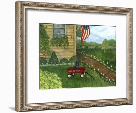 My Li'l Red Wagon-Tina Nichols-Framed Giclee Print