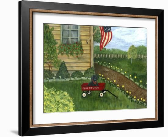 My Li'l Red Wagon-Tina Nichols-Framed Giclee Print