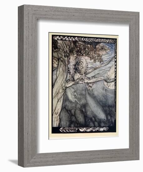 My Life Became a Ceaseless Scurry and Wound and Escape, a Burden and Anguish of Watchfulness'-Arthur Rackham-Framed Giclee Print