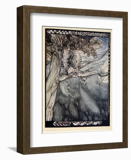 My Life Became a Ceaseless Scurry and Wound and Escape, a Burden and Anguish of Watchfulness'-Arthur Rackham-Framed Giclee Print