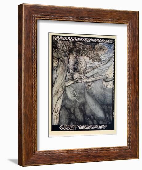 My Life Became a Ceaseless Scurry and Wound and Escape, a Burden and Anguish of Watchfulness'-Arthur Rackham-Framed Giclee Print