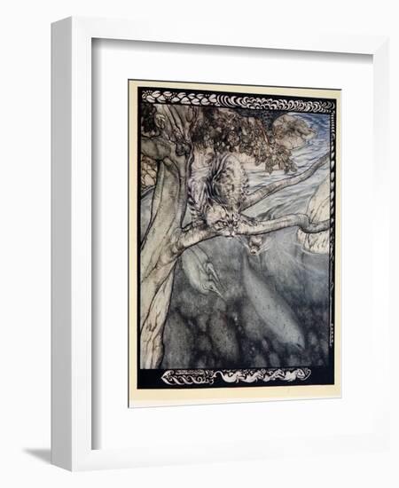 My Life Became a Ceaseless Scurry and Wound and Escape, a Burden and Anguish of Watchfulness'-Arthur Rackham-Framed Giclee Print