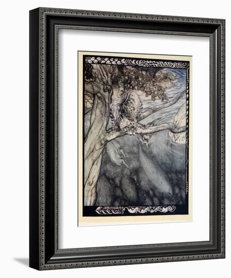 My Life Became a Ceaseless Scurry and Wound and Escape, a Burden and Anguish of Watchfulness'-Arthur Rackham-Framed Giclee Print