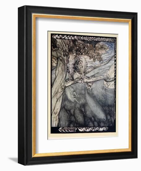 My Life Became a Ceaseless Scurry and Wound and Escape, a Burden and Anguish of Watchfulness'-Arthur Rackham-Framed Giclee Print