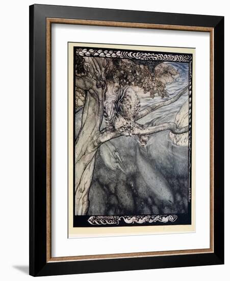 My Life Became a Ceaseless Scurry and Wound and Escape, a Burden and Anguish of Watchfulness'-Arthur Rackham-Framed Giclee Print