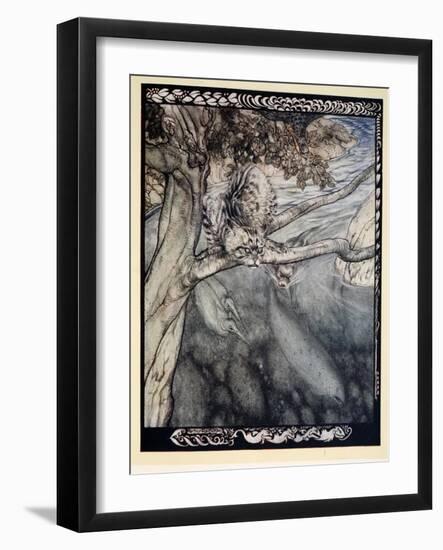 My Life Became a Ceaseless Scurry and Wound and Escape, a Burden and Anguish of Watchfulness'-Arthur Rackham-Framed Giclee Print