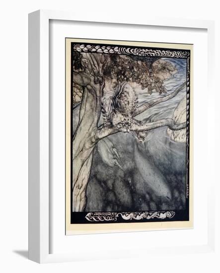 My Life Became a Ceaseless Scurry and Wound and Escape, a Burden and Anguish of Watchfulness'-Arthur Rackham-Framed Giclee Print